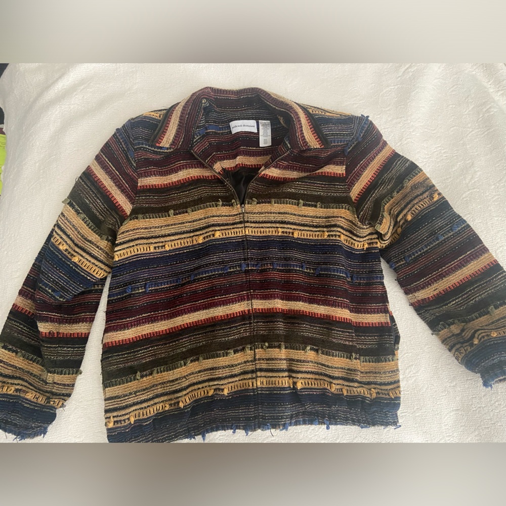 Vintage Colorful Striped Jacket